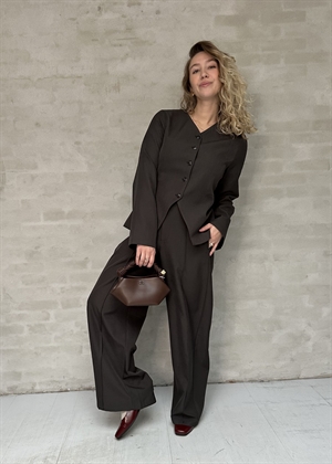 Toots structure bluse Dark Grey Neo Noir 